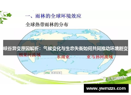 峡谷异变原因解析：气候变化与生态失衡如何共同推动环境剧变